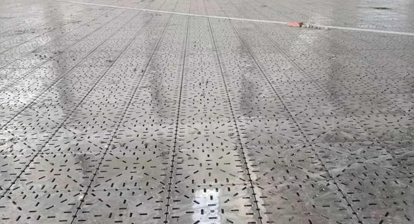 Do not work or walk on paved surfaces for a week